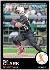 2023 Max Clark Detroit Tigers Future Star Rookie Card MLB 3rd Pick