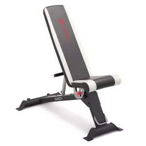 Utility Weight Bench Adjustable Incline Decline Folding Flat Transportable MARCY - Picture 1 of 14