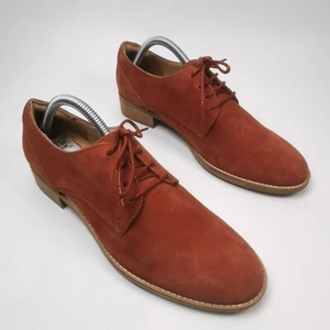 ~ Clarks Netley Bloom Nubuk-Wildlederschuhe rostfarben ~ Damengröße UK 7 D ~ UVP 60 £ ~ - Bild 1 von 20