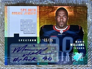 2006 SPX SPECTRUM JERSEY AUTO /25 MARIO WILLIAMS RC - Picture 1 of 2