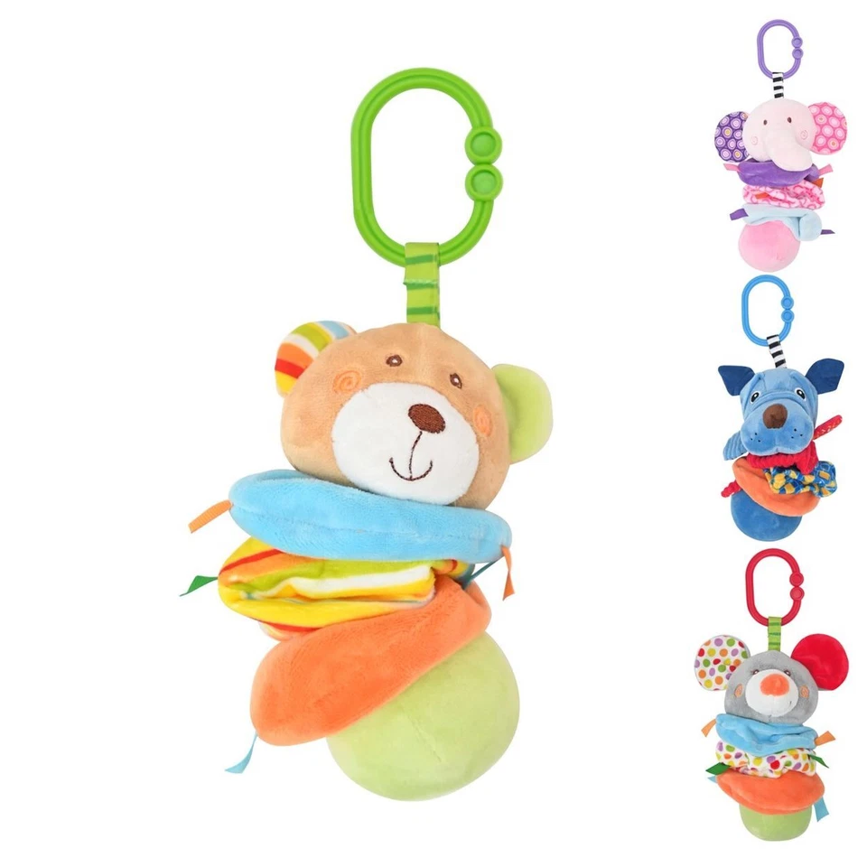 Lorelli Baby Plüschtier, Vibration, C-Ring, Faltenzonen, Greifling, Spielbogen