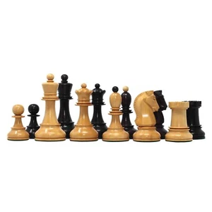 Dubrovnik Serie 1950 Reproduktion 3,75" natürlicher Buchsbaum/indisches Palisander Schach - Bild 1 von 24