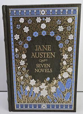 Jane Austen Seven Novels Leather Bound, Gilded Edges 2007 Barnes and Noble - Image 1 of 4