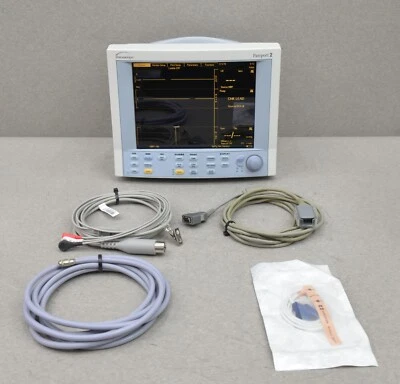 Datascope Passport 2 0998-UC-0170-0006A con Nellcor, NiBP, temperatura y 3 cables Foto 1 de 4