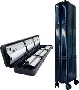 Interior: 39"L x 10"W x 8"H, estuche de transporte de plástico duro con ruedas y asas - Imagen 1 de 12