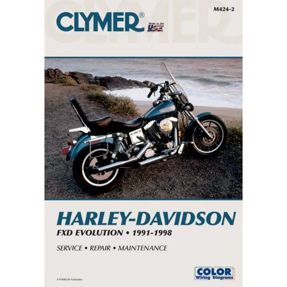 Clymer Repair/Service Manual '91-98 Harley-Davidson FXD Evolution (M424-2) - Imagem 1 de 1