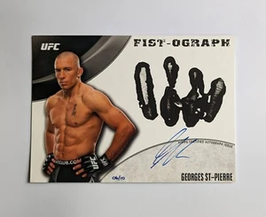 GEORGES ST-PIERRE 2012 Topps UFC Knockout FISTOGRAPH fist print auto #/10 - Picture 1 of 2
