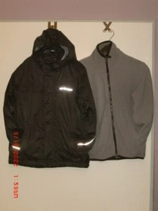 Ganz tolle Regenjacke + Sweat Jacke, 2 in 1, Größe 152, 100% Polyester, - Bild 1 von 3