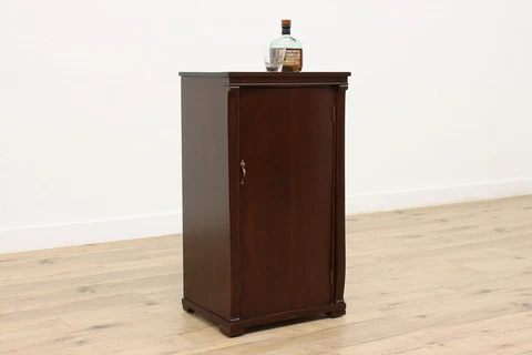 Empire Design Antique Walnut Music or Wine Cabinet #45199 Cover