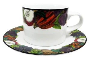 CORNUCOPIA by Dansk Tea Cup & Saucer Set NEW NEVER USED made In Japan - Picture 1 of 14