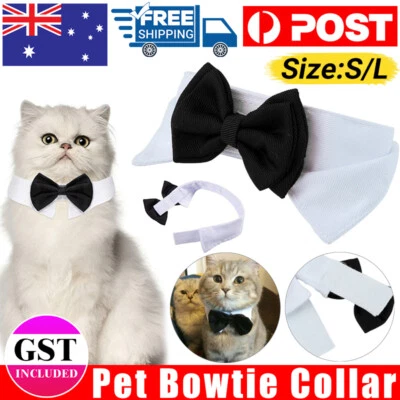 Neck tie Cat Dog Black and White Tuxedo Bow Tie Party Pet Wedding - image 1 of 4