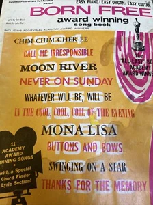 Born Free Award Winning Song Book - 11 Academy Award Songs - Hansen Publications - Picture 1 of 12