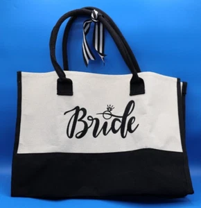 Beige And Black Bridal Bag - Picture 1 of 11
