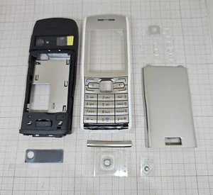 Original 100% Nokia E50 Full Cover White silver +keypad latin NEW EOL ITEM - Zdjęcie 1 z 2