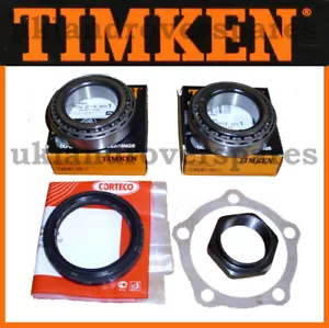 LAND ROVER DEFENDER TD5 WHEEL BEARING KIT OEM TIMKEN BEARINGS -  FRONT & REAR  - Picture 1 of 4