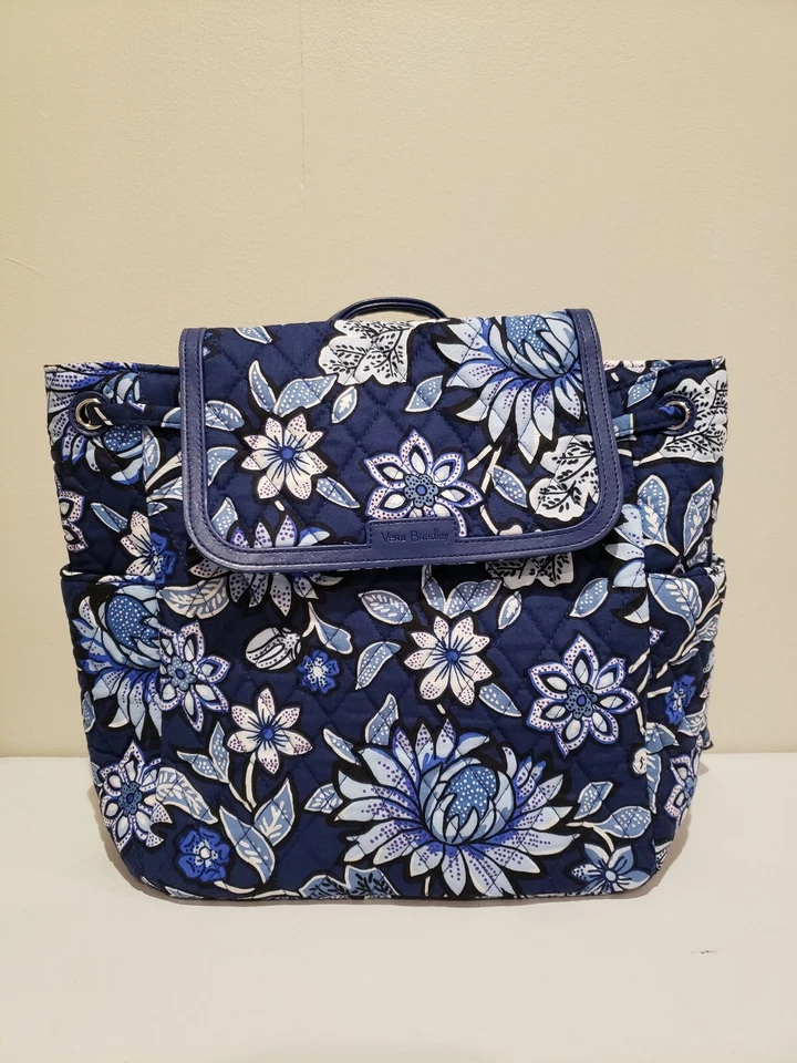 Vera Bradley Fashion Backpack Tropics Tapestry 24999 P72 Drawstring