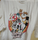 New Men's LOONEY TUNES Retro GROUP SHOT White T-Shirt 3XL Bugs Bunny 54/56