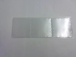 TREBLE PERMIT HOLDER IN CLEAR - ADHESIVE BACKED - Picture 1 of 1