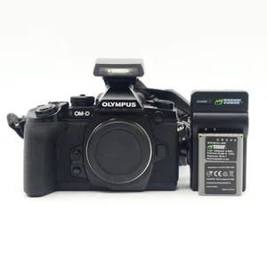 EXCELLENT Olympus OM-D E-M1 16.3MP Digital Camera - Black (Body + FL-LM2) #219 - Picture 1 of 7