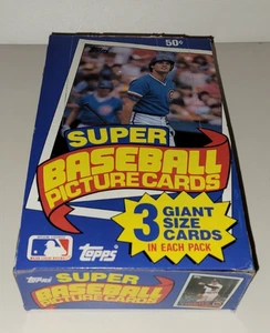 1985 MLB SUPER BASEBALL Topps BELLA SCATOLA VUOTA CERA CONFEZIONE CARTE Ryne Sandberg CUBS - Foto 1 di 10