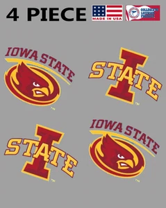 4 Stück Iowa State Cyclones Waterless Peel & Stick Temporäre Tattoos 2/2 Team Logo - Bild 1 von 2