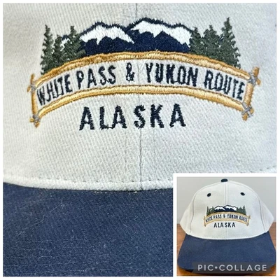 Boné de beisebol vintage Alasca Snapback chapéu script bordado colorblock anos 90 *NOS* - Imagem 1 de 4