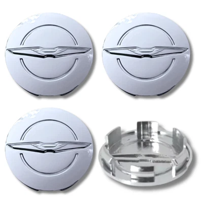 Tapacubos central de llantas de aleación para Chrysler x4 64 mm plateado muchos modelos Foto 1 de 4