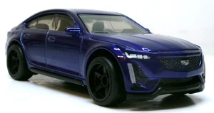 LOOSE 2024 MATCHBOX BLUE 2021 CADILLAC CT5-V BLACKWING BK WHEEL SWAP REAL RIDERS - Picture 1 of 11