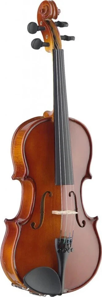 Full-Size Solid Maple Violin with Ebony Fingerboard and Soft Case - Image 1 of 1