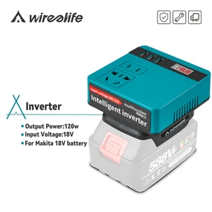 Akku-Wechselrichter Inverter Adapter DC 18V auf AC 230V 3USB für Makita 18V Akku - Bild 1 von 14