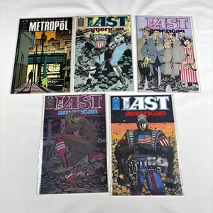Lot of 5 The Last American #1-4 Complete + Metropol #1 Epic Comics 1990 - Picture 1 of 6