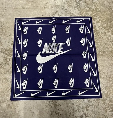 Pañuelo Bandana Vintage NIKE Rayas Azules y Blancas Años 90 Nuevo de Lote Antiguo Promoción RARO EN STOCK Foto 1 de 3