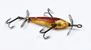 Rare Pontiac Radium 3 Hook Underwater Minnow Lure Sienna MI c 1908 - Picture 1 of 3
