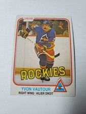 1981-82 O-PEE-CHEE NHL HOCKEY #84 YVON VAUTOUR RC ROOKIE COLORADO ROCKIES