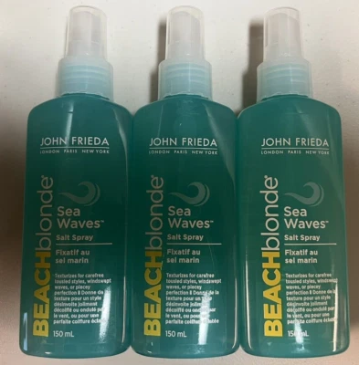 John Frieda Beach Blonde Sea Waves Salt Spray  5oz (150ml) X 3 - Image 1 of 2