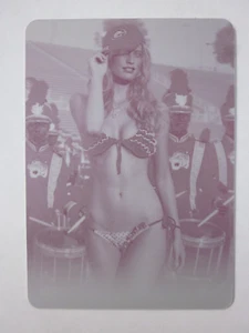 2007 SPORTS ILLUSTRATED SI SWIMSUIT JULIE HENDERSON PRINTING PLATE PRINT RED - Picture 1 of 3