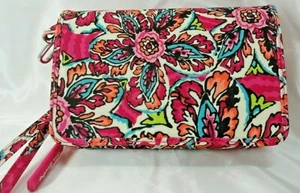 Vera Bradley's RFID 3-in-1 CROSSBODY Purse or Wristlet in SUNBURST FLORAL, NWT - Picture 1 of 8