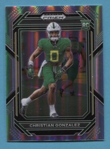 2023 PANINI PRIZM DRAFT PICKS CHRISTIAN GONZALEZ SILVER PRIZM ROOKIE CARD #174