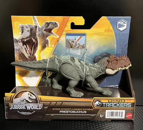 Mattel Jurassic World Strike Attack Dinosaur Toy Prestosuchus Action Figure Cover