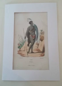 Gravure ancienne XIXème Cafre - Picture 1 of 4