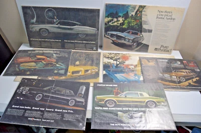 8 Vintage Chevrolet Chevy Pontiac 1970s Printed Advertisement General Motors GM - Image 1 of 4