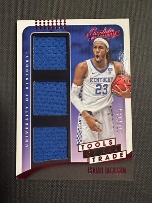 2021-22 Panini Chronicles Draft Picks ISAIAH JACKSON Red /199 Relic #ATT-IJ - Image 1 of 2