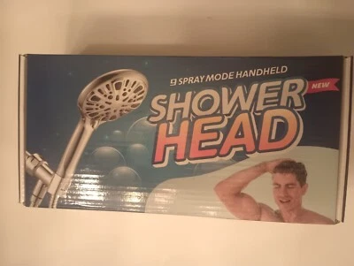 9 Functions Handheld Shower Head NEW In BOX - Image 1 of 3