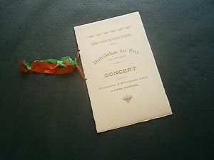 Concert tapissier décorateur 1901 distribution de prix aux apprentis - Picture 1 of 3