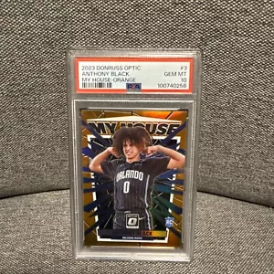 Donruss Optic Anthony 2023-24 negro 21/39 naranja Prizm My House novato PSA 10 - Imagen 1 de 5