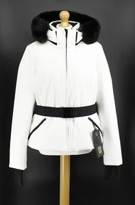 GOLDBERGH HIDA WOMENS DOWN SKI JACKET WHITE FAUX FUR HOOD RRP £679 AD - Picture 1 of 13