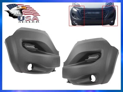 Para 2023-2025 Ram Promaster 1500-3500 conjunto de tampa de extremidade lateral de para-choque dianteiro esquerdo direito - Imagem 1 de 4