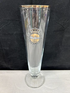 Warsteiner 0.4L Tall Beer Pilsner Glass Gold Rim 0.4 Liter Barware EUC - Bild 1 von 7