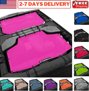 Cubierta superior parasol para Jeep Wrangler JKU 2007-2018 4 puertas malla pantalla bloqueador UV - Imagen 1 de 49