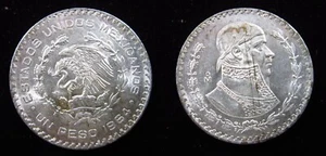 Mexiko 1 Peso 1964 0,100 Silber Jose Morelos Mexicanos Weltmünze I0688 - Bild 1 von 3